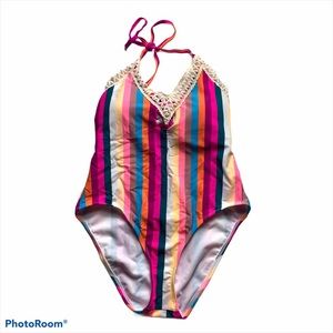 California Sunshine Open Back Swimsuit Sz S